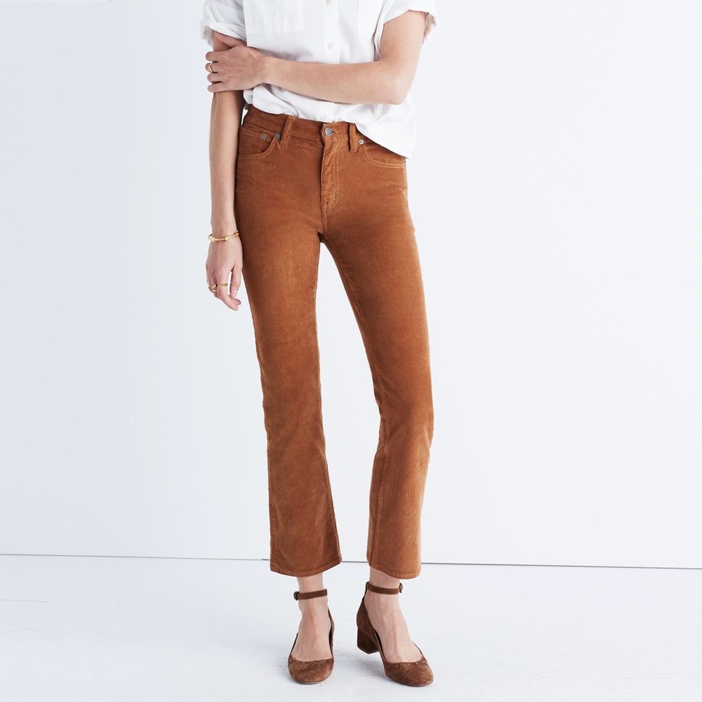 Madewell Cali demo boot corduroy pant NWT 27